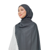 Sulam Delima Scarf in Obsidian Black